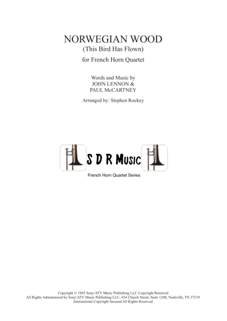 Norwegian Wood (this Bird Has Flown) (arr. Stephen Rockey)