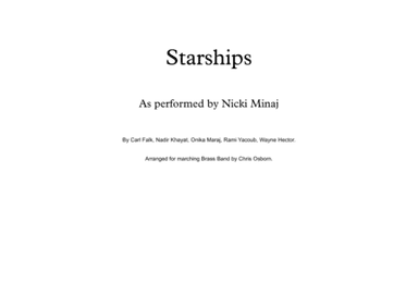 Starships (arr. Chris Osborn Music)