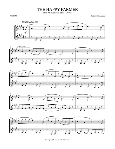 The Happy Farmer (from Album for the Young) (arr. Mark Phillips)