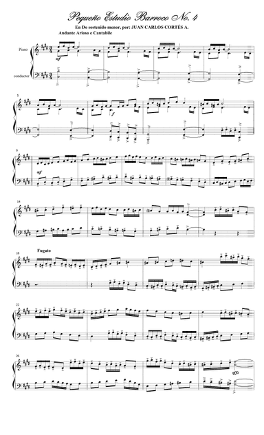 Pequeño Estudio Barroco No. 4 (Small Baroque Studio No. 4)