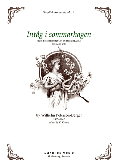 Intåg i sommahagen for piano solo (A4) (arr. K. Krantz)