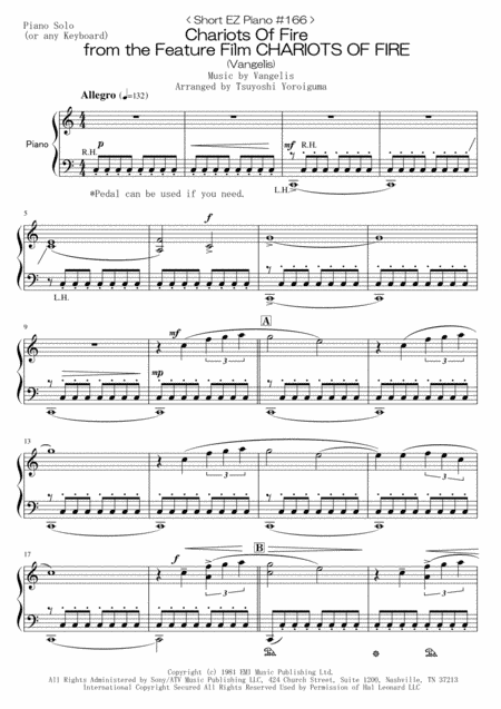 Chariots Of Fire  from the Feature Film CHARIOTS OF FIRE (arr. Tsuyoshi Yoroiguma)