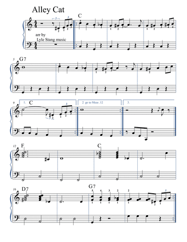 Alley Cat (arr. lyle stang)