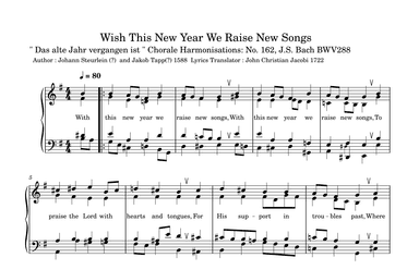 With This New Year We Raise New Songs (arr. Katsumi WF)