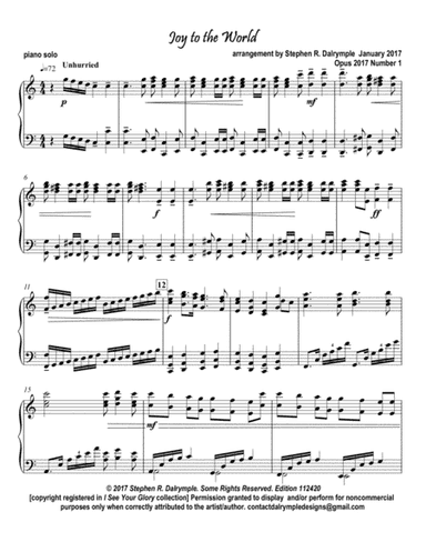 Joy to the World with the Hallelujah Chorus (arr. Stephen R Dalrymple (Dalrymple Designs))