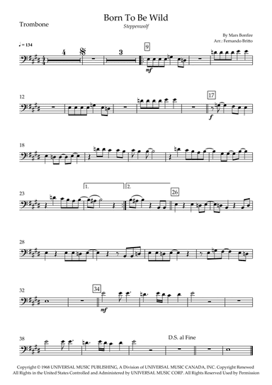 Born To Be Wild (arr. Fernando Britto)