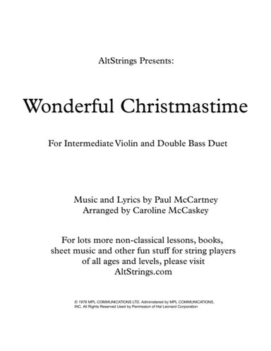 Wonderful Christmastime (arr. Caroline McCaskey)