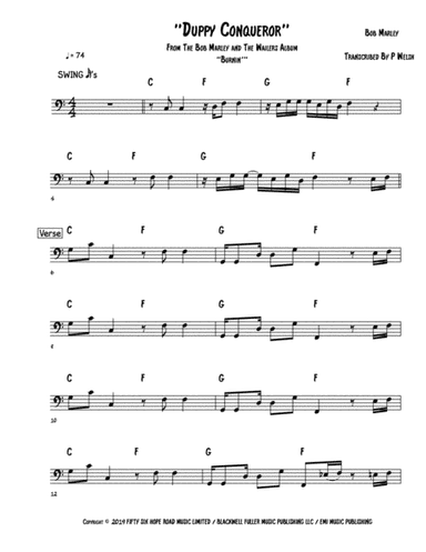 Duppy Conqueror (arr. Accubass)