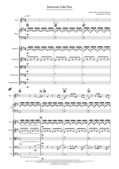 Someone Like You (arr. Budeanu Cristian)