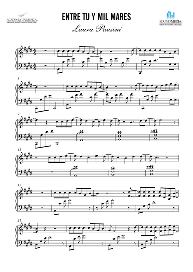 Entre Tu Y Mil Mares (arr. Unimusic Academy (Academia Unimusica))