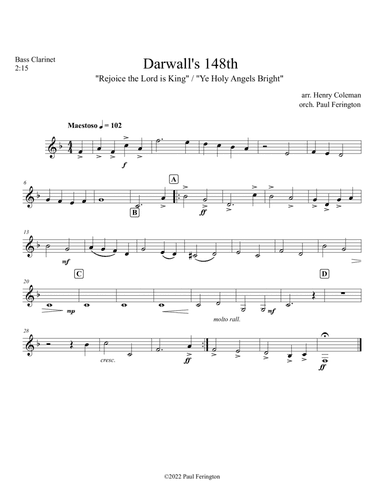 "Rejoice the Lord is King" [Darwall] for Orchestra (in Eb) (arr. Paul Ferington)