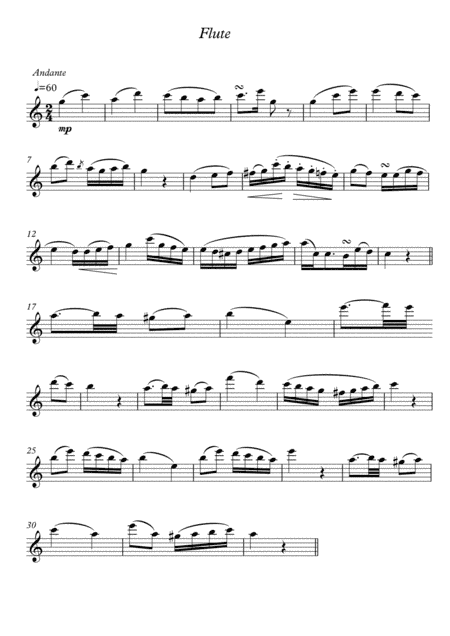 Serenade Flute Guitar duet by Kuffner (arr. PianoSheetNow)