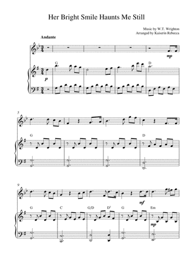 Her Bright Smile Haunts Me Still (arr. Kaiserin Rebecca)