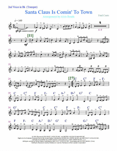 Santa Claus Is Comin' To Town (arr. Alois Bouda)