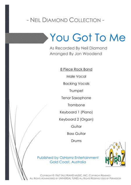 You Got To Me (arr. Jon Woodend)