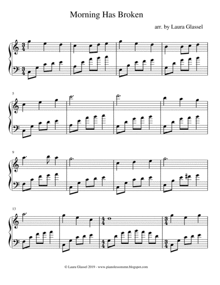 Morning Has Broken (arr. Laura Glassel)