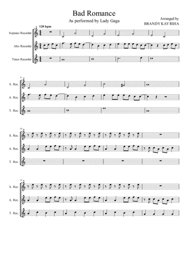 Bad Romance (arr. BK Riha / Brandy Kay Riha)