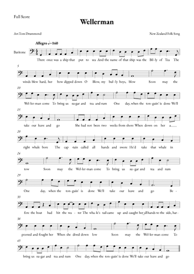 Wellerman (arr. Tom Drummond)