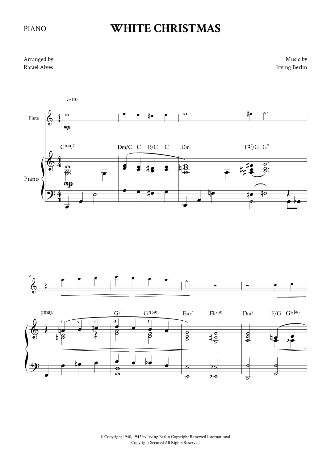 White Christmas (arr. Rafael Alves)