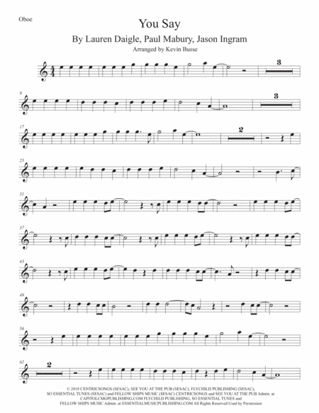 You Say (arr. Kevin Busse)
