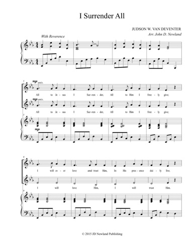 I Surrender All (arr. John D. Newland)
