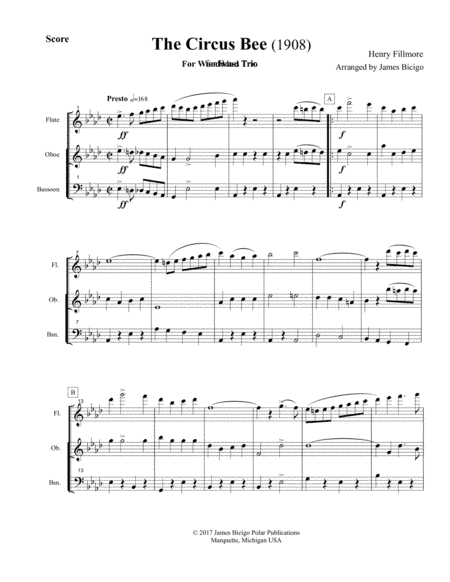 The Circus Bee (arr. James Bicigo)