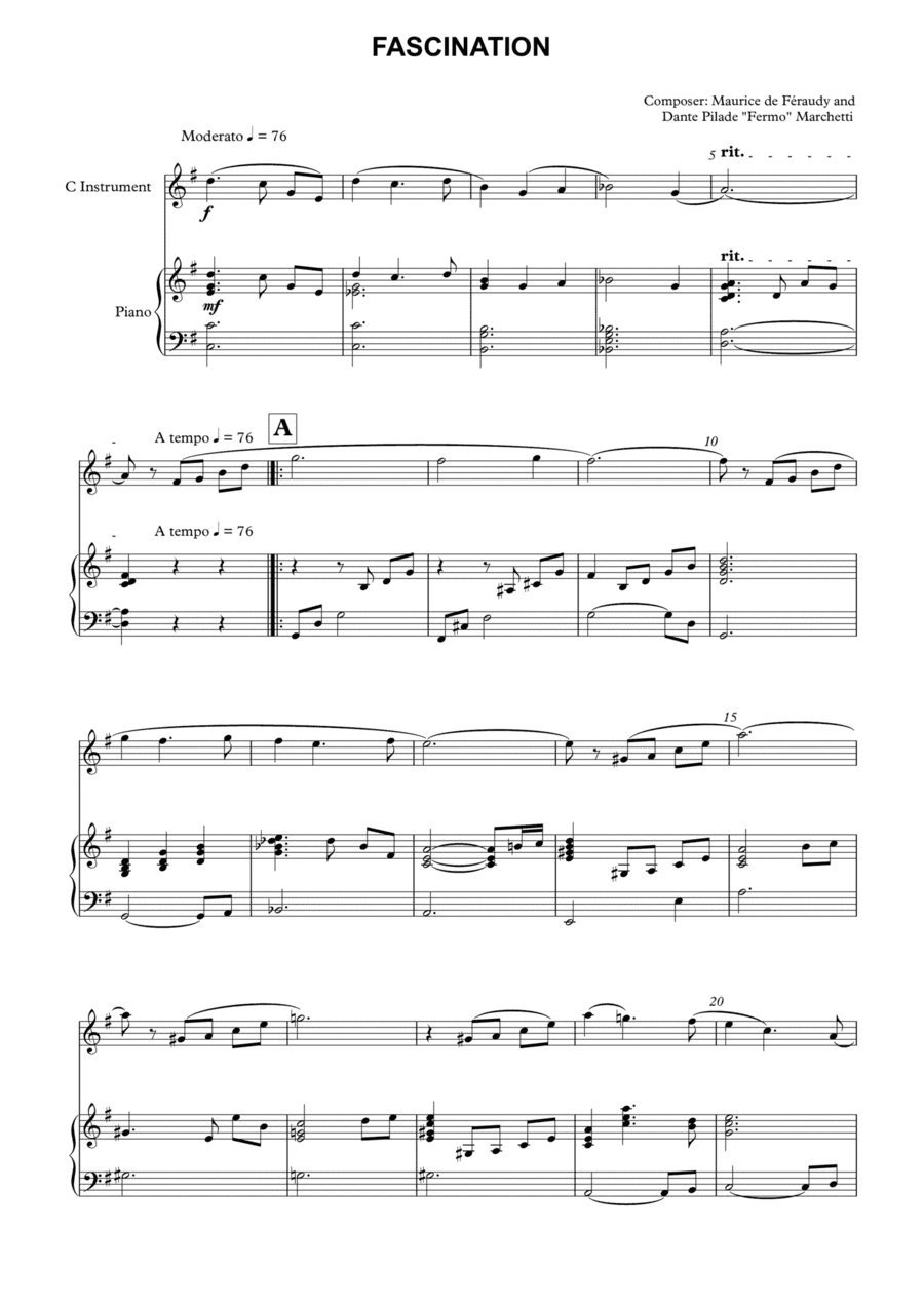 FASCINATION (arr. Gerson Serafim)