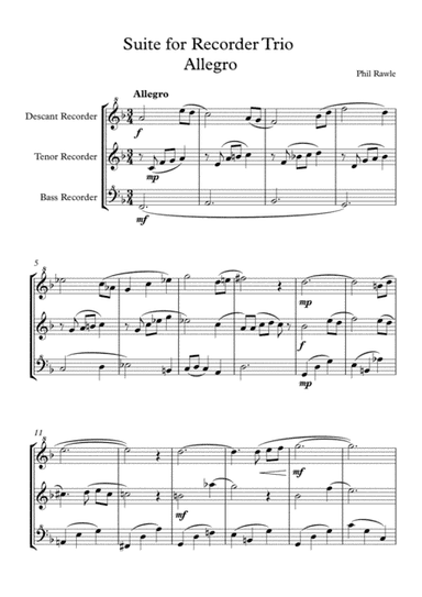 Suite for Recorder Trio