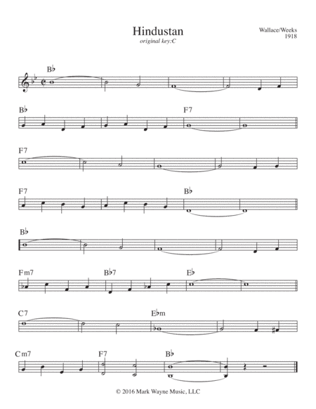 Hindustan (arr. Mark Huxhold)