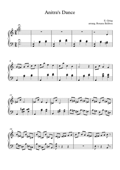 Anitra's Dance (arr. Roxana Belibou)