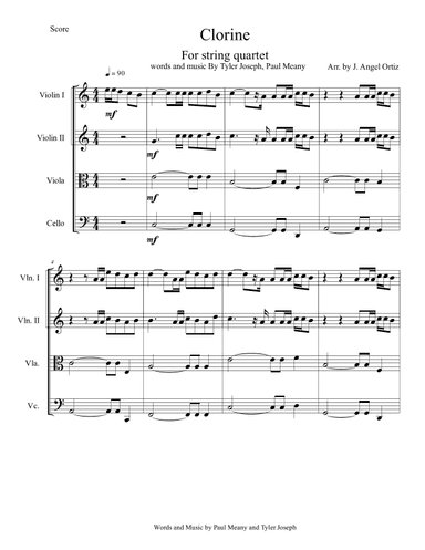 Chlorine (arr. Angeluz ramwagmoz)