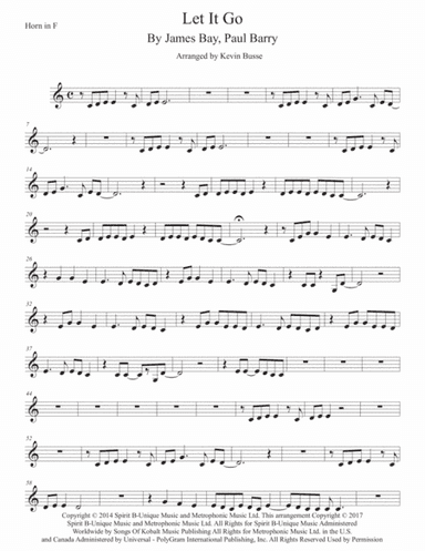 Let It Go (arr. Kevin Busse)