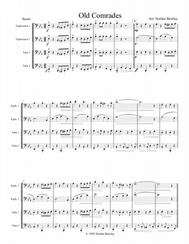 Old Comrades March - Tuba/Euphonium Quartet (arr. Norlan Bewley)
