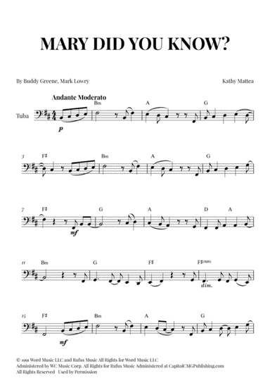 Mary, Did You Know? (arr. Cadenza Editions)