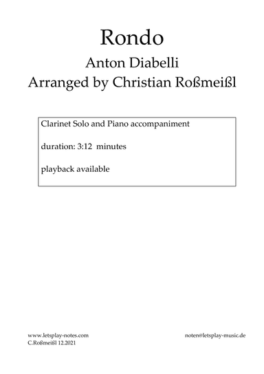 Rondo from Anton Diabelli (arr. Christian Roßmeißl)