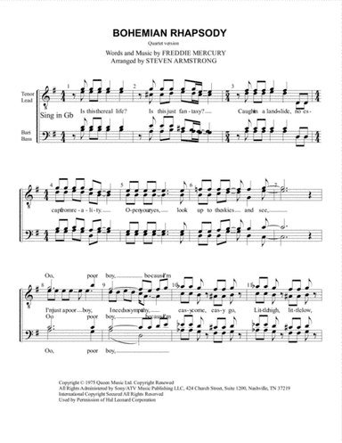 Bohemian Rhapsody (arr. Steven Armstrong)
