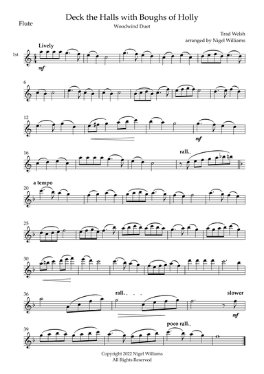 Deck the Halls with Boughs of Holly (arr. Nigel Williams)