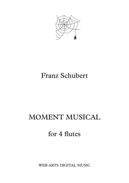 MOMENT MUSICALE for 4 flutes - SCHUBERT (arr. WEB-ARTS DigitalMusic)