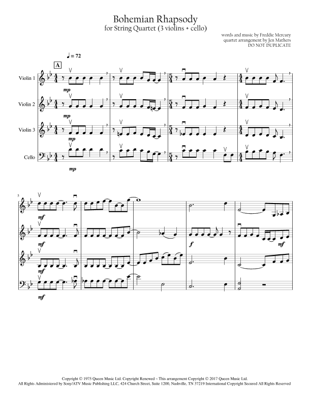 Bohemian Rhapsody (arr. Jen Mathers)