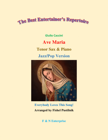 "Ave Maria" by G. Caccini for Tenor Sax and Piano-Video (arr. Fishel Pustilnik)