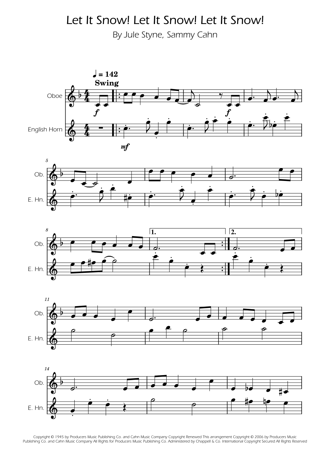 Let It Snow! Let It Snow! Let It Snow! (arr. Ygor Nunes)