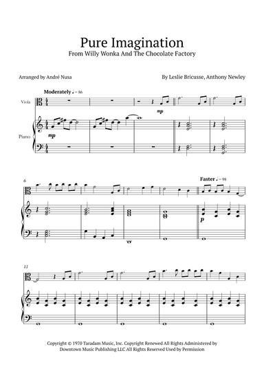 Pure Imagination (arr. André Nusa)