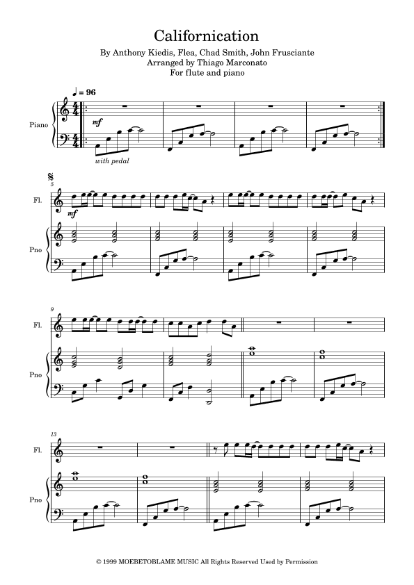 Californication (arr. Thiago Marconato)