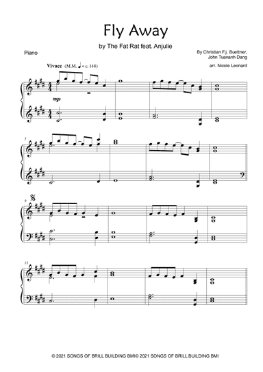 Fly Away (arr. Nicole Leonard)