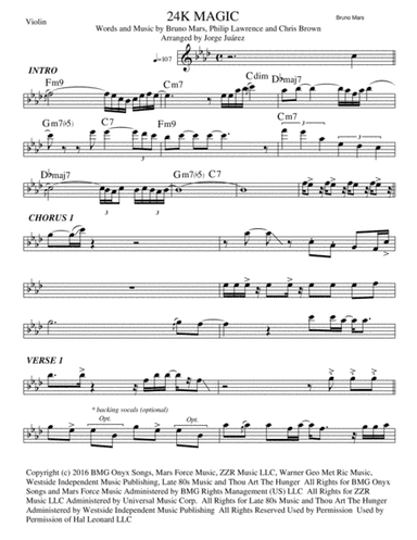24K Magic (arr. Jorge Juárez)