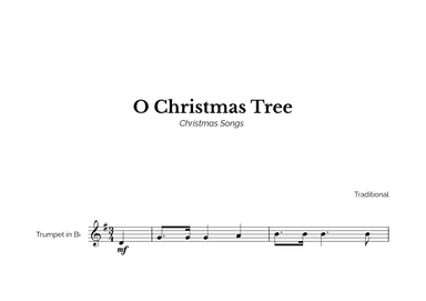 O Christmas Tree for Easy Trumpet Solo (arr. Marcos Soares)