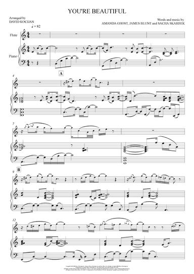 You're Beautiful (arr. David Kocijan)