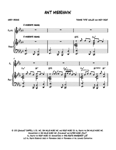 Ain't Misbehavin' (arr. Nick Lacanski)