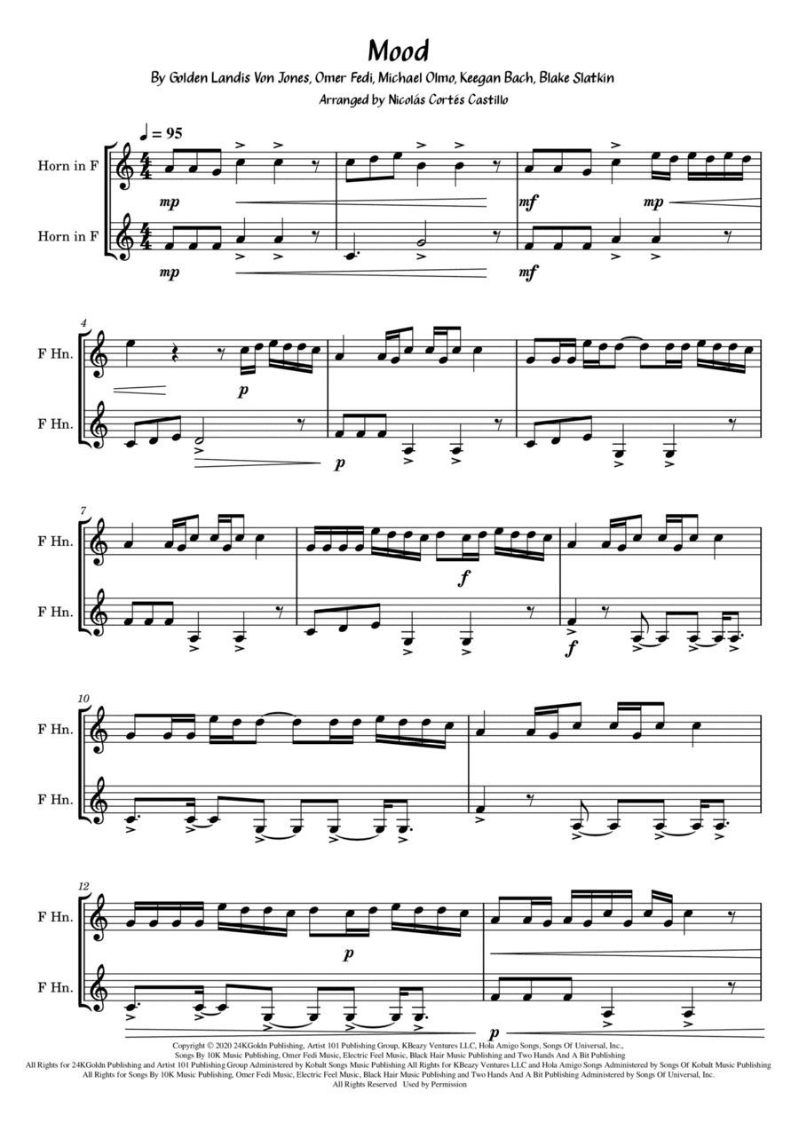 Mood (arr. Nicolás Cortés Castillo)