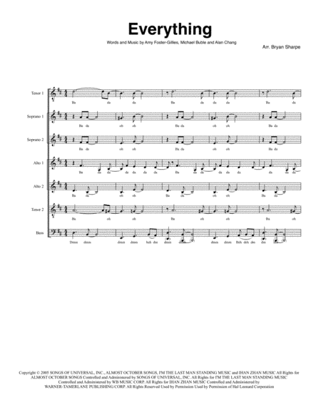 Everything (arr. Bryan Sharpe)